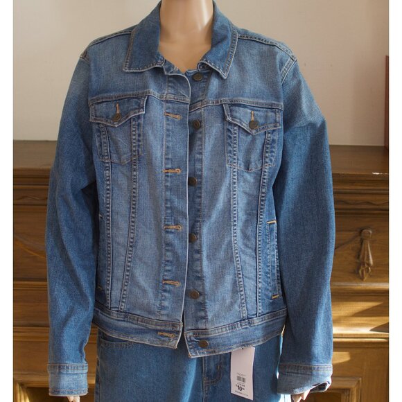Pale blue Denim Jean Jacket / Old Navy / Size XL - Picture 2 of 8